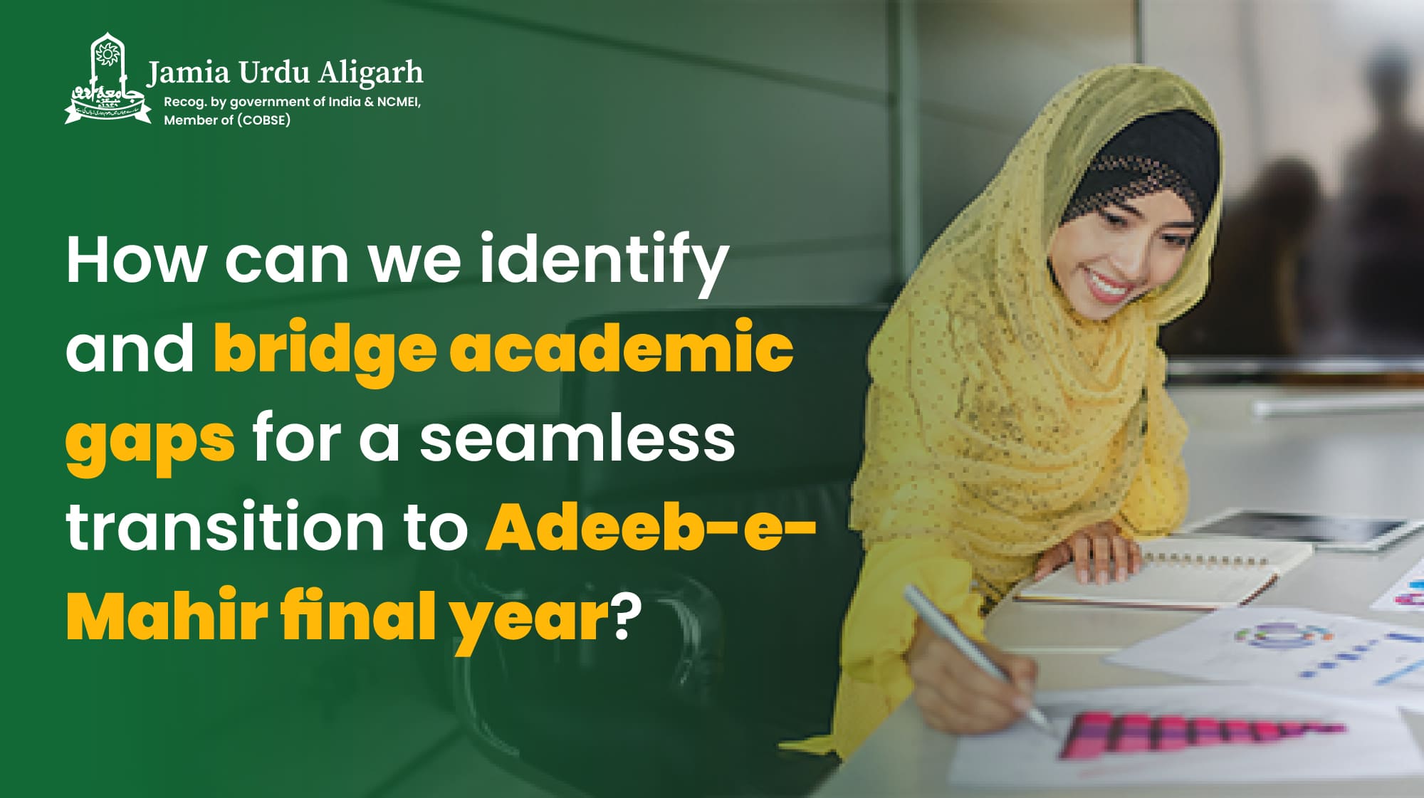 How can we identify and bridge academic gaps for a seamless transition to Adeeb-e-Mahir final year?